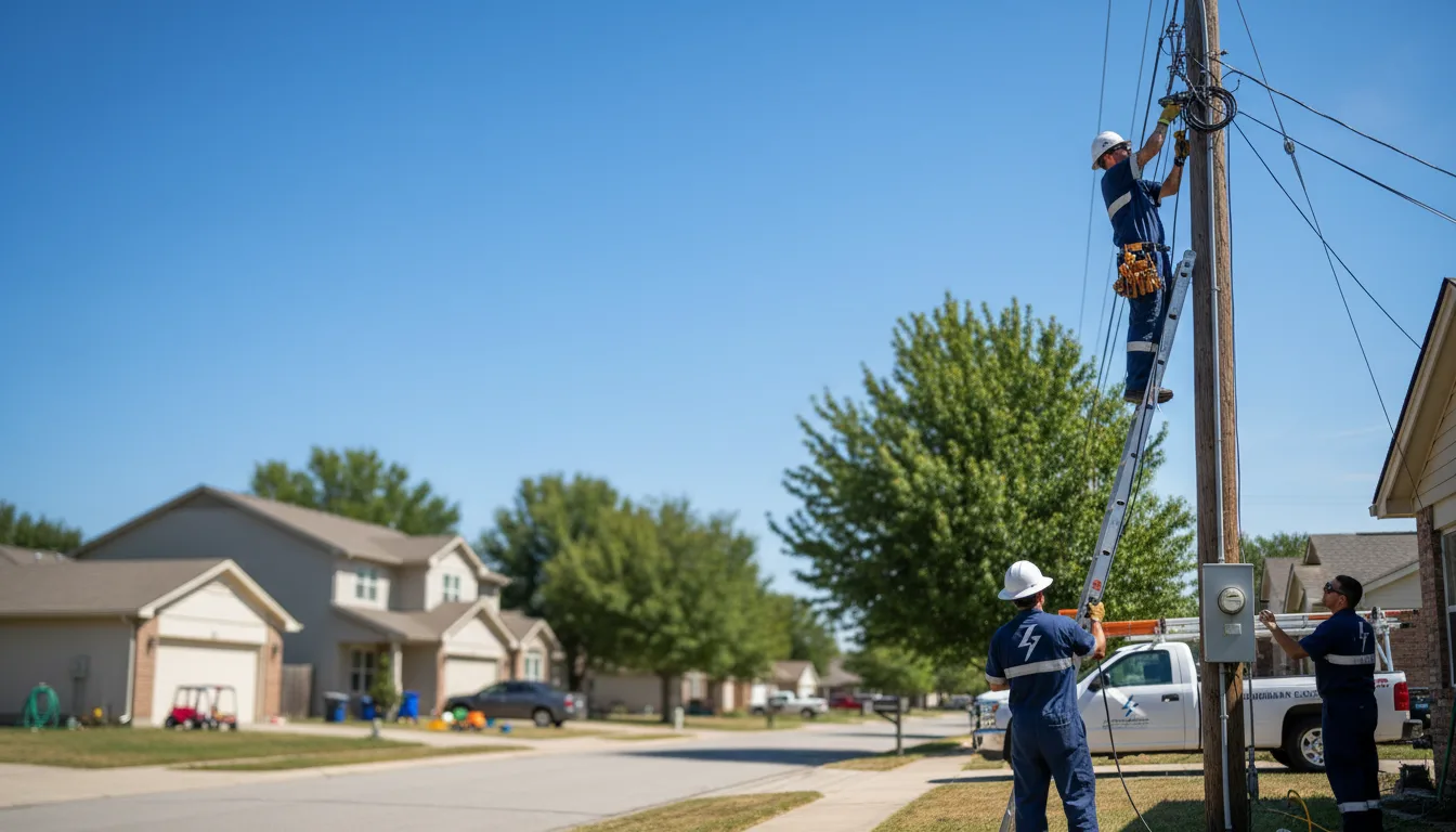 Residential electrician providing installation services in Morrill, ME